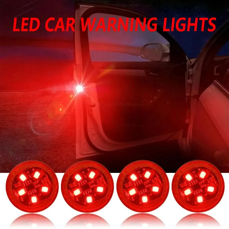 Sos Light Strobe - ไฟเตือนเปิดประตูรถยนต์ 2/6 ชิ้น ไฟ LED ป้องกันการชน