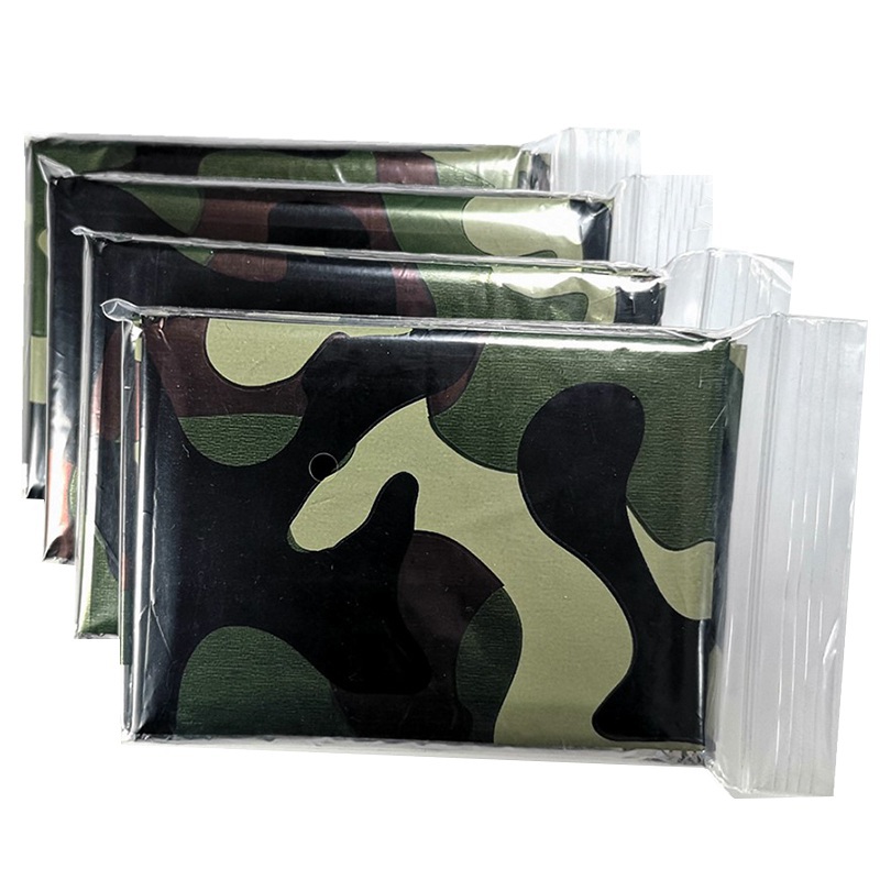 Bivy Bag Emergency - 1pcs ผ้าห่มความร้อนฉุกเฉินพับกันน้ํา Windproof First Aids Mats