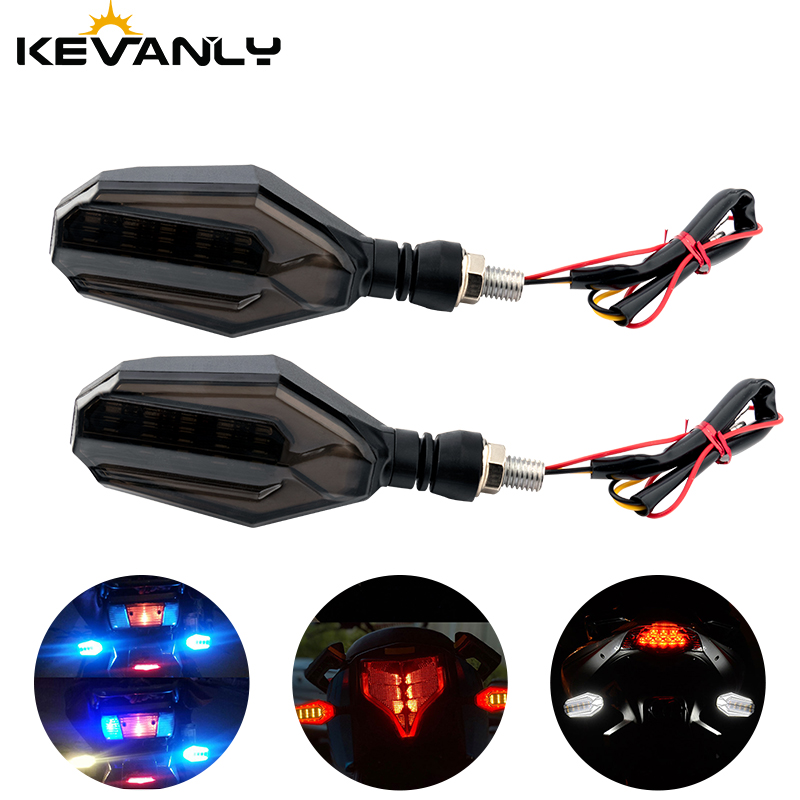 Sos Light Strobe - ไฟเลี้ยว LED สำหรับมอเตอร์ไซค์ 2 ชิ้น ไฟเลี้ยวแบบไหล