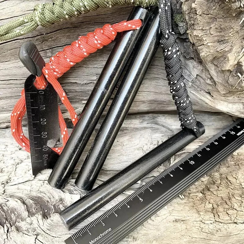 Magnesium Fire Starter - ชุดอุปกรณ์เอาตัวรอด 3-in-1 ของ Bear Grylls, แท่งแมกนีเซียมจุดไฟขนาดกะทัดรัดพร้อมนกหวีด,