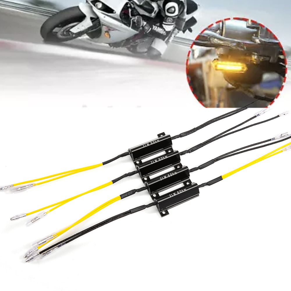 Sos Light Strobe - รถจักรยานยนต์ความต้านทาน Resistor โหลดถอดรหัสตัวต้านทานสำหรับไฟเลี้ยว LED แฟลชไม่มีกระพริบซ่อม21 W