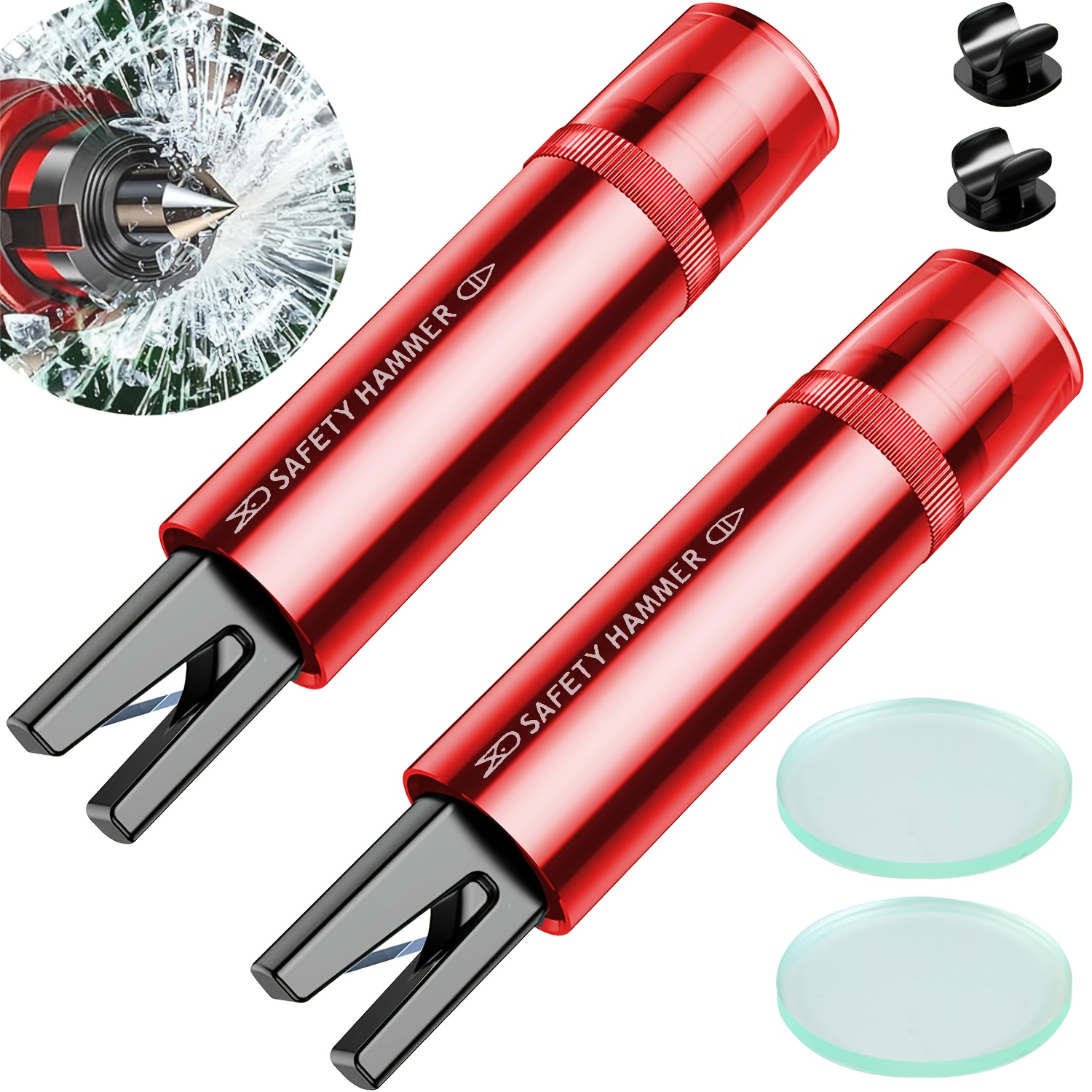 Rescue Rope Throw - ค้อนฉุกเฉินในรถยนต์ Safe Pro X 2 ชิ้น,