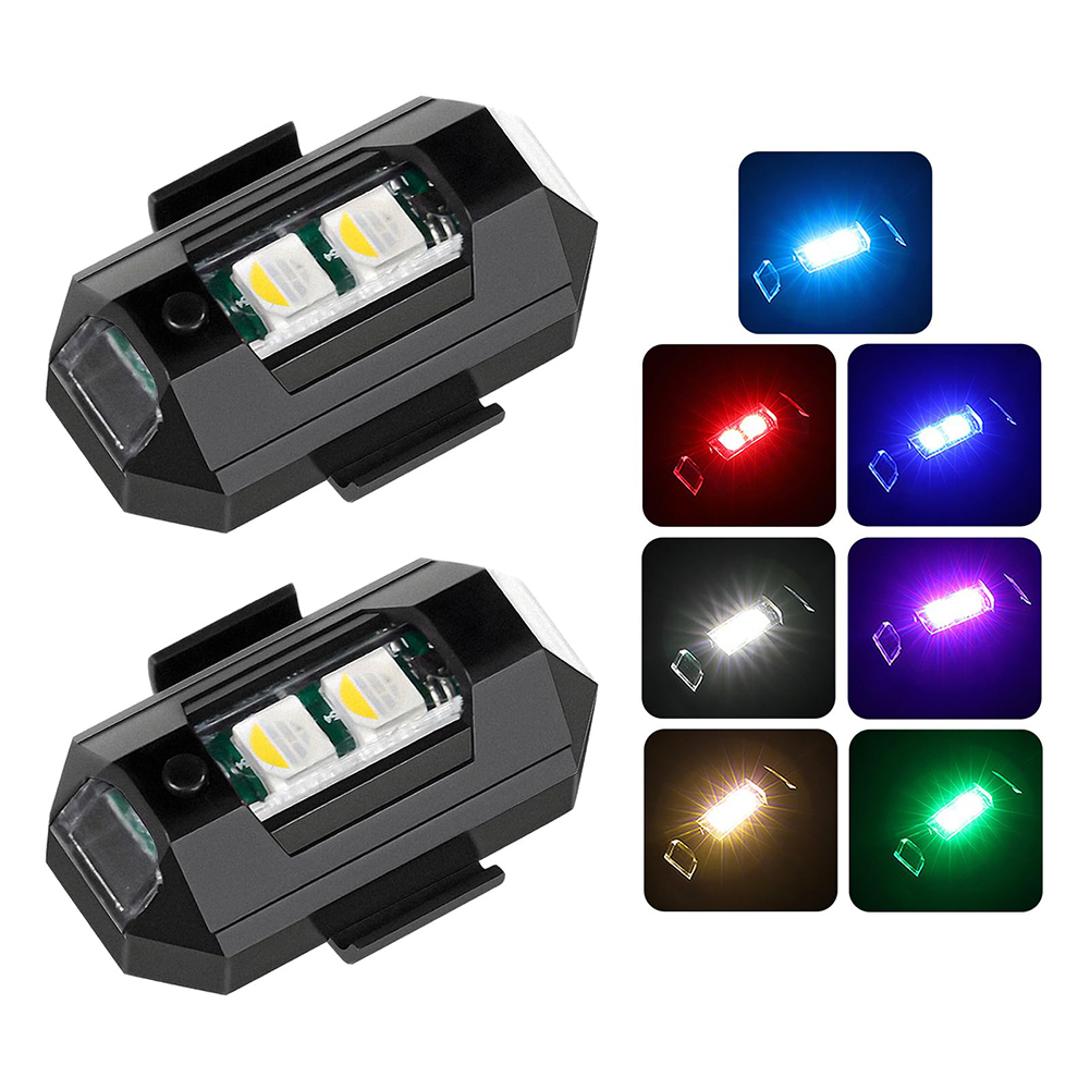 Sos Light Strobe - 2 ชิ้น Mini LED Strobe ไฟตกแต่ง,