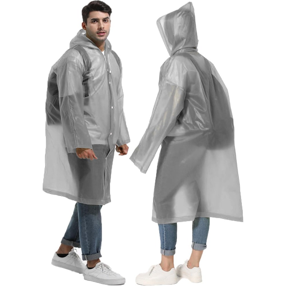 Emergency Poncho Rain - เสื้อกันฝนกันน้ํากลางแจ้งเดินป่าแบบพกพาผู้ใหญ่ Poncho เสื้อกันฝนฉุกเฉิน Anti-Rain Coat 2024