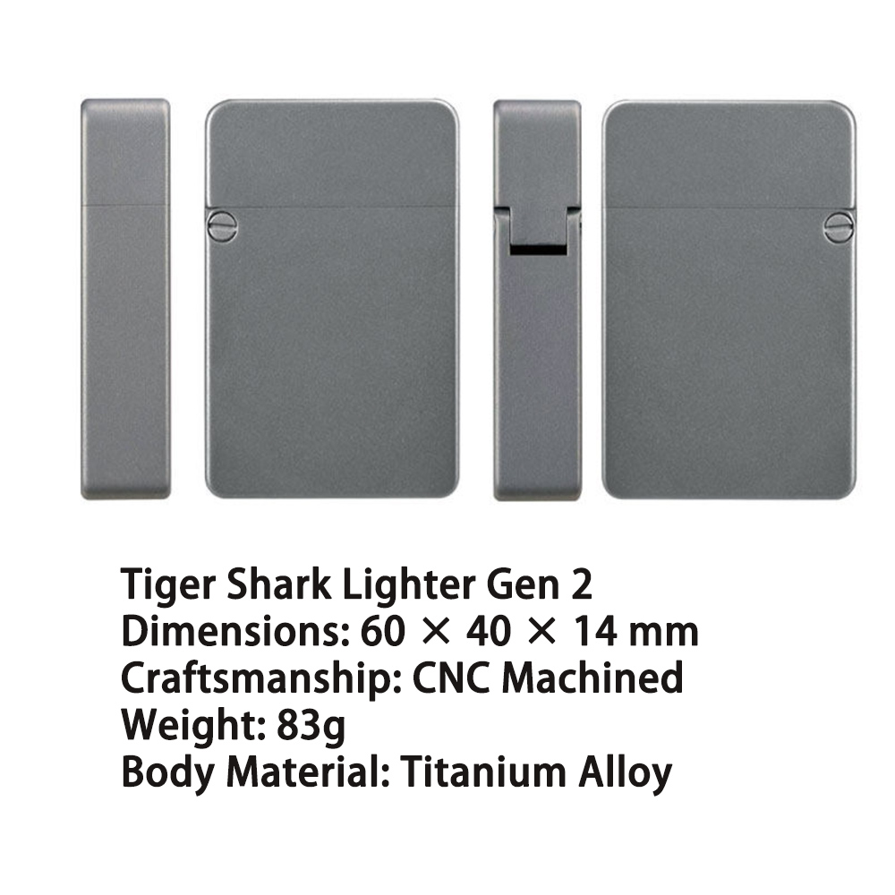 ไฟแช็คไทเทเนียมอัลลอยด์แบบ CNC - Fire Starting Kit บทวิจารณ์และราคา