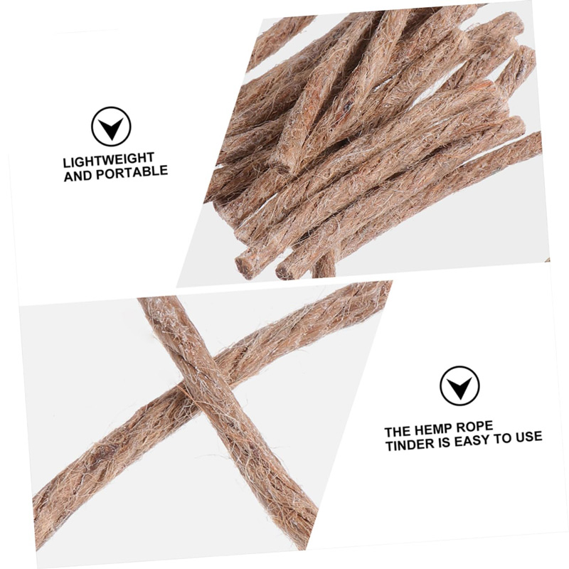 เชือกป่านจุดไฟ 12/24 ชิ้น พกพา - Fire Starting Kit บทวิจารณ์และราคา