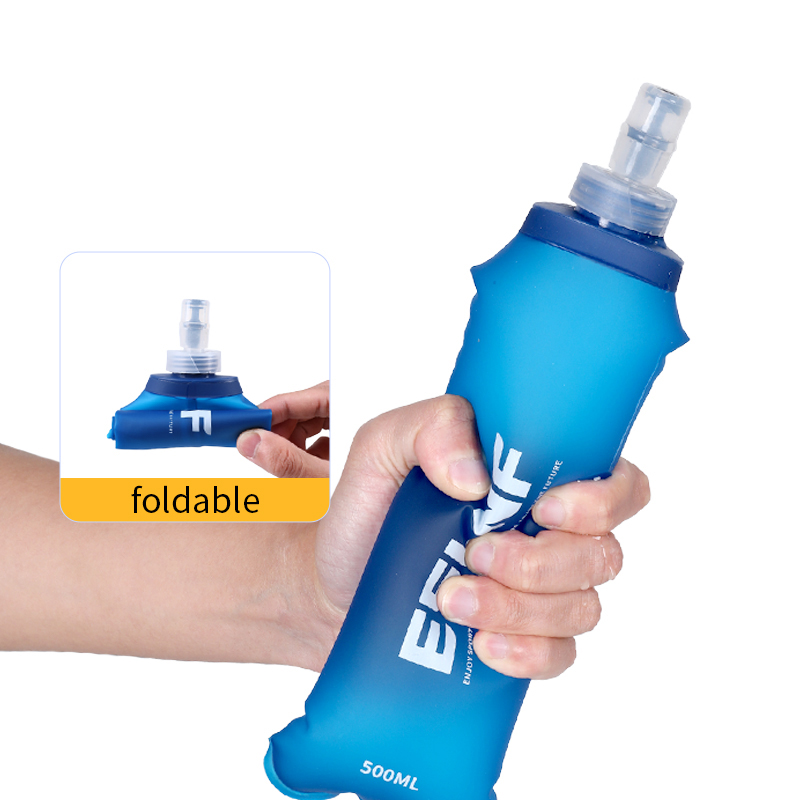 ขวดน้ำพับได้ 500 มล. ขวดน้ำแบบ - Water Bag Collapsible บทวิจารณ์และราคา
