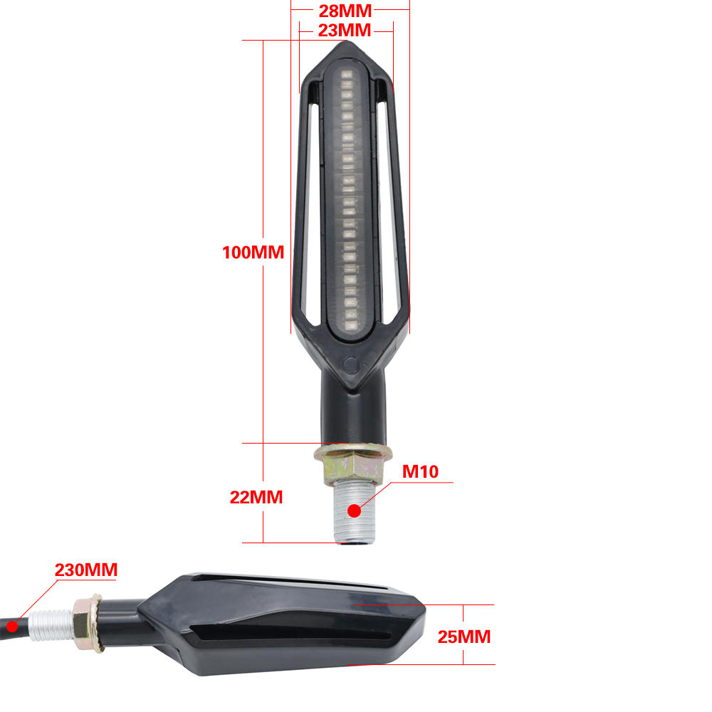 Amber สัญญาณไฟเลี้ยวรถจักรยานย - Sos Light Strobe บทวิจารณ์และราคา