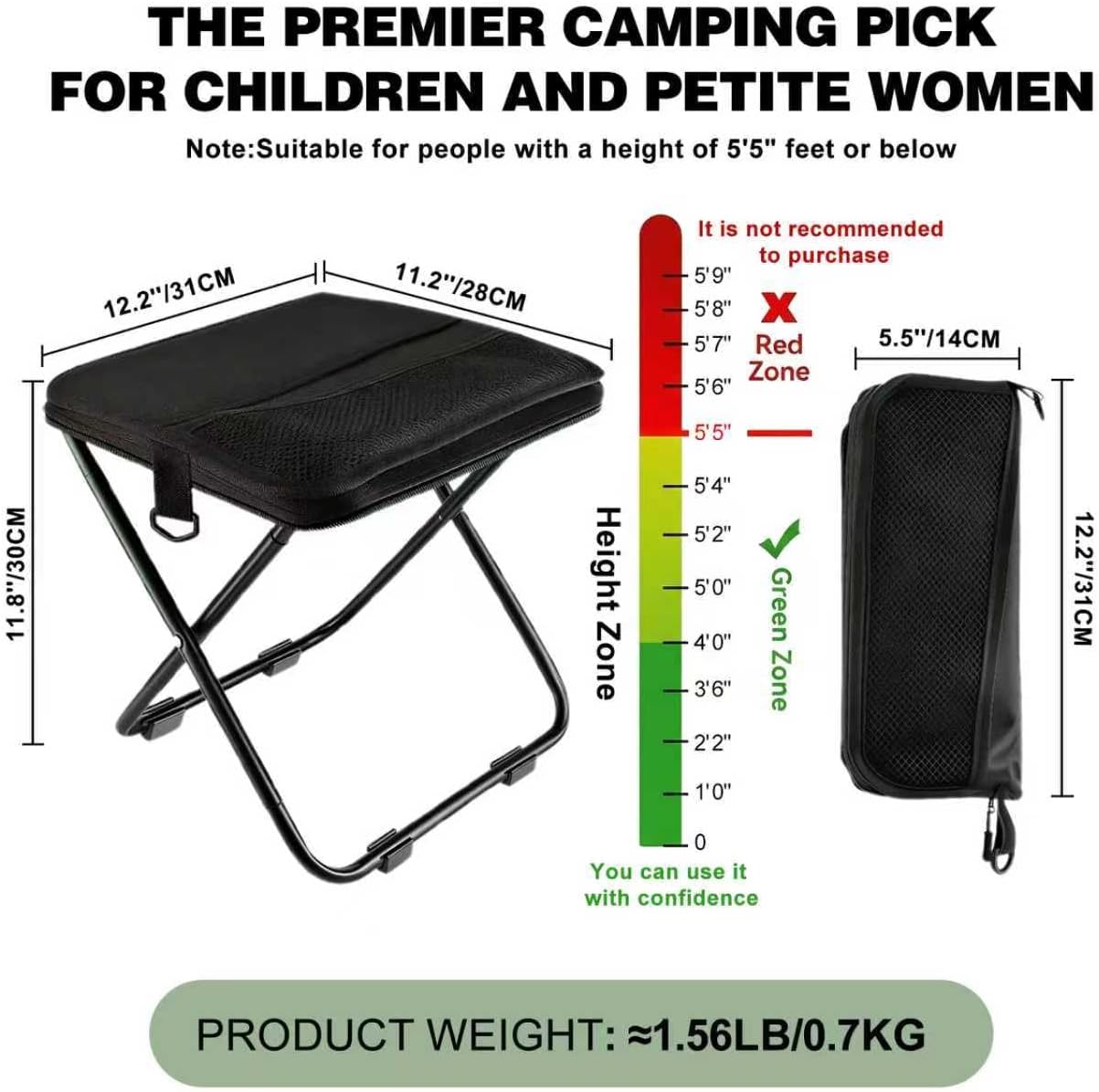 เก้าอี้พับพกพาสำหรับตั้งแคมป์  - Fishing Kit Compact บทวิจารณ์และราคา