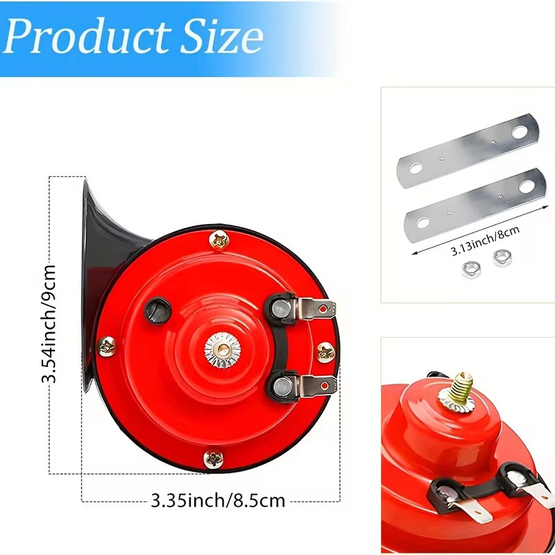 แตรลมไฟฟ้ารูปหอยทาก 12V 24V 30 - Emergency Whistle Loud บทวิจารณ์และราคา