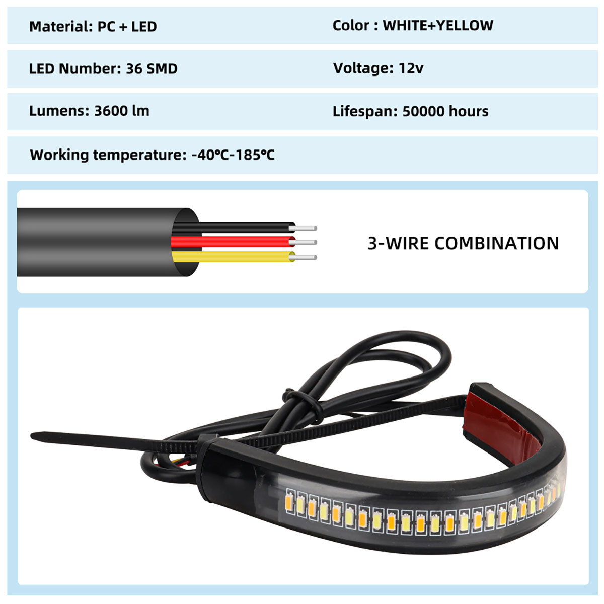 2ชิ้น12โวลต์นำแสง lampu Sen Mo - Sos Light Strobe บทวิจารณ์และราคา