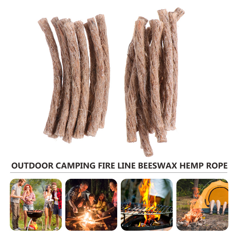 10 ชิ้น Survival Wick Hemp Cor - Fire Starting Kit บทวิจารณ์และราคา