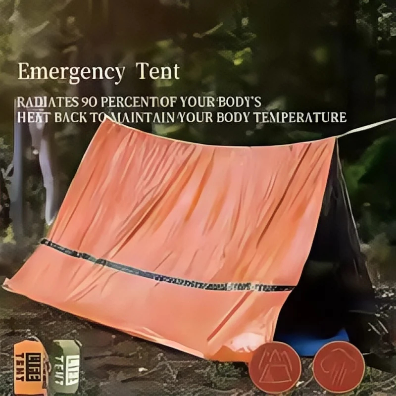 เต็นท์ฉุกเฉินสำหรับ 2 คน ผ้าไม - Emergency Mylar Tent บทวิจารณ์และราคา