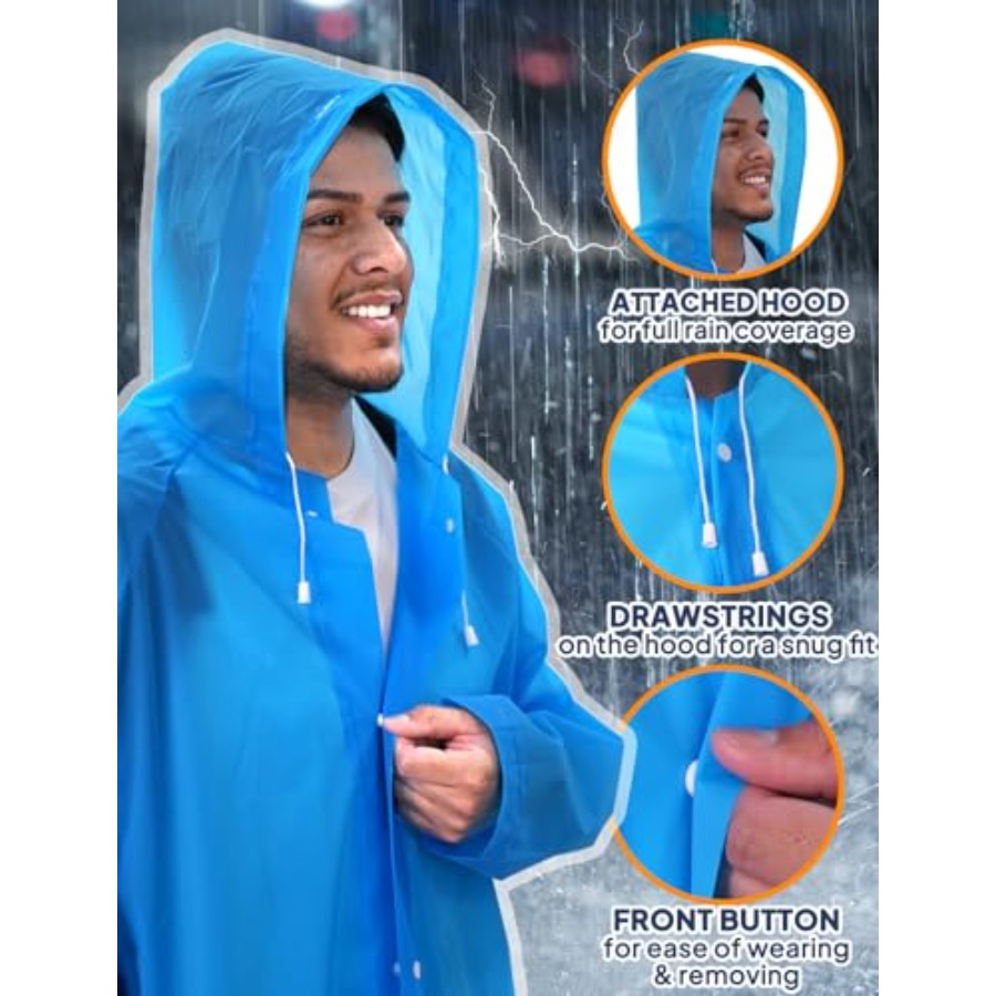 เสื้อกันฝน ANYOO แบบ 2 ชิ้น สำ - Emergency Poncho Rain บทวิจารณ์และราคา