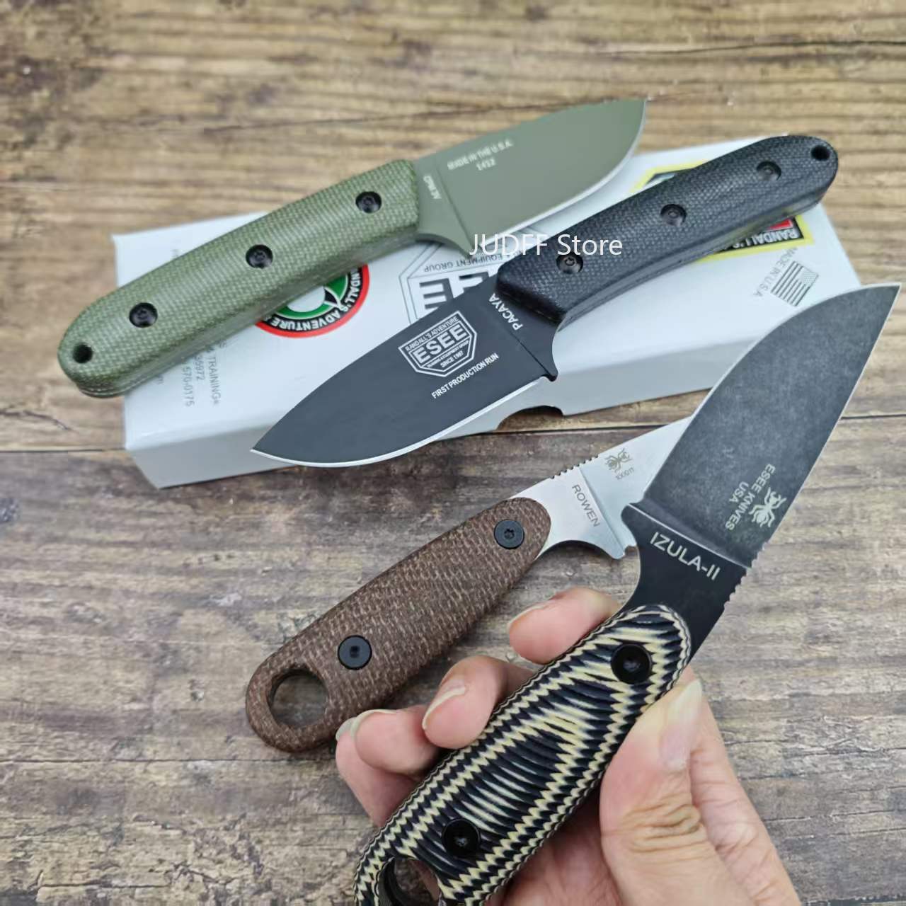 ESEE IZULA/ PACAYA มีดคงที่สำห - Bushcraft Knife Fixed บทวิจารณ์และราคา