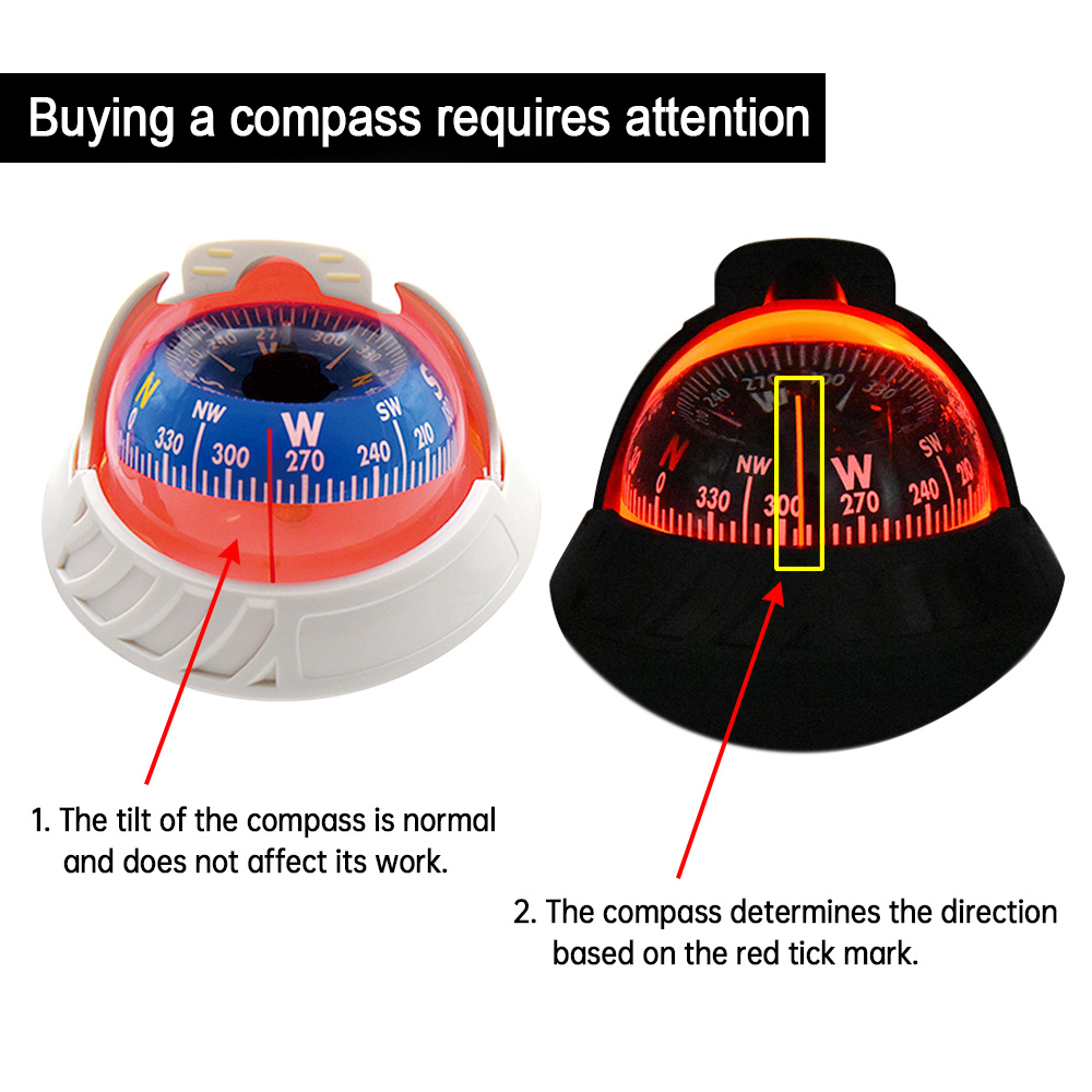 รถนําทางเข็มทิศ Mini Ball Shap - Compass Lensatic บทวิจารณ์และราคา