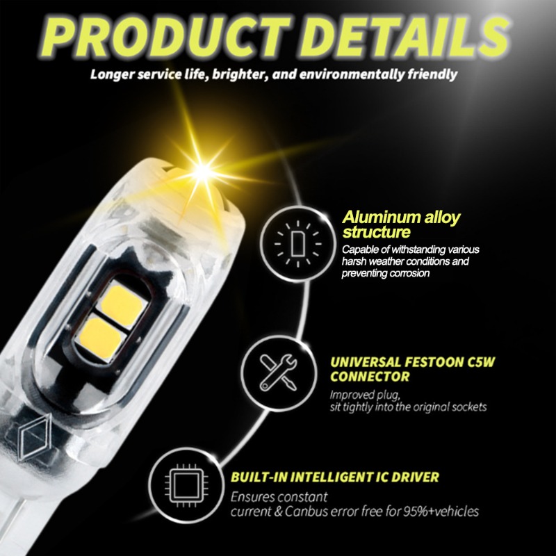 T10 LED Strobe Light 3030 5SMD - Sos Light Strobe บทวิจารณ์และราคา
