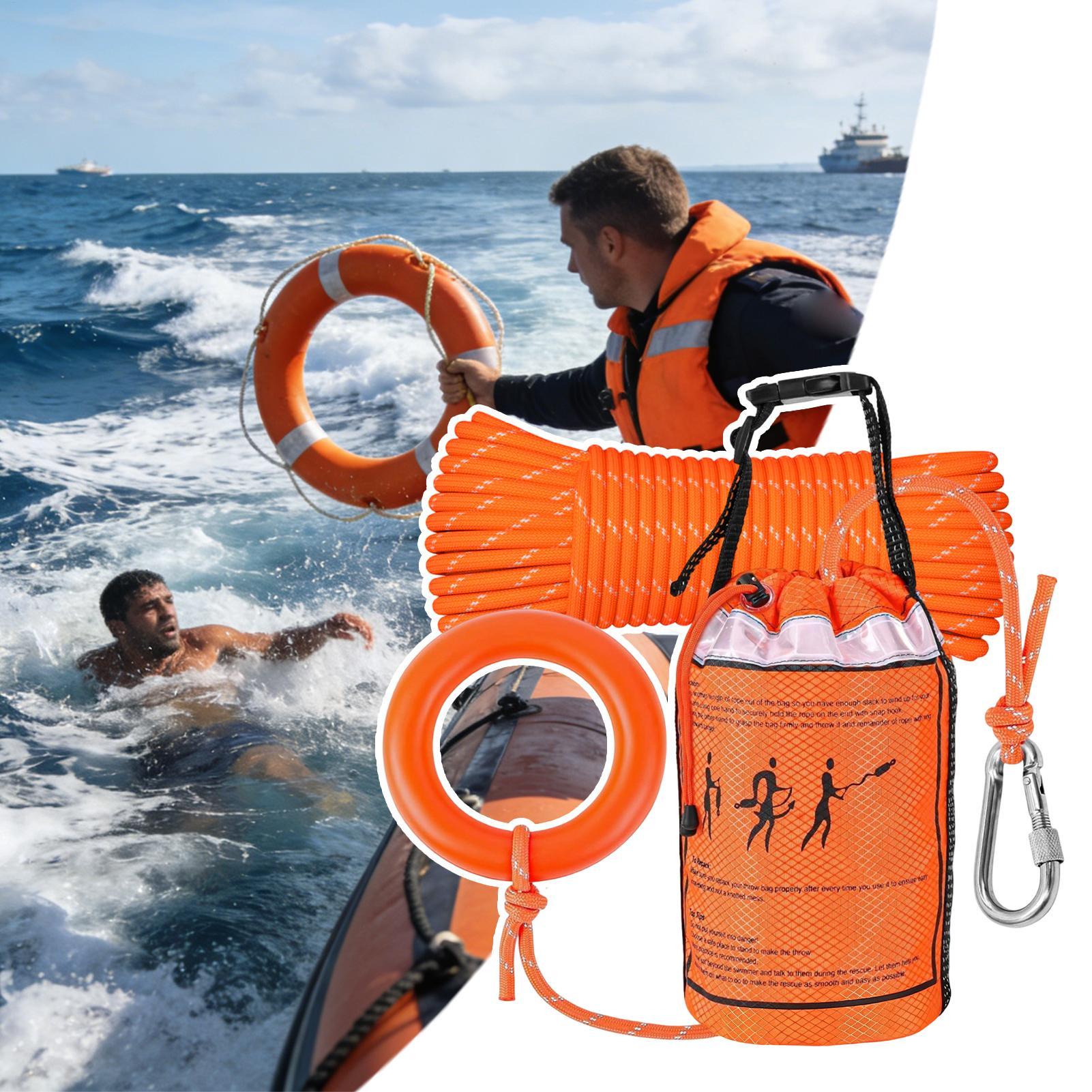 ชุดถุงโยนช่วยชีวิตลอยน้ำสำหรับ - Rescue Rope Throw บทวิจารณ์และราคา